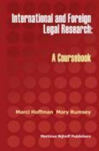 Produktbild: International and Foreign Legal Research