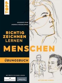 Produktbild: Richtig Zeichnen lernen Menschen. &Uuml;bungsbuch