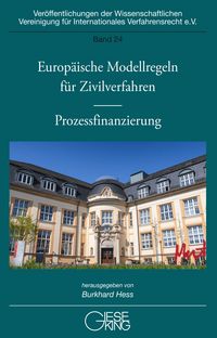Produktbild: Europ&auml;ische Modellregeln f&uuml;r Zivilverfahren &ndash; Prozessfinanzierung