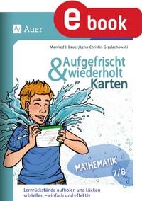 Produktbild: Aufgefrischt-und-wiederholt-Karten Mathematik 7-8