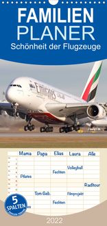 Produktbild: Familienplaner Sch&ouml;nheit der Flugzeuge (Wandkalender 2022 , 21 cm x 45 cm, hoch)