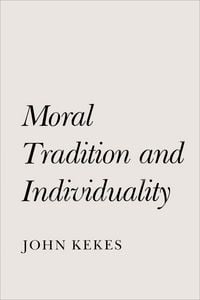 Produktbild: Moral Tradition and Individuality