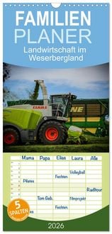 Produktbild: Familienplaner 2026 - Landwirtschaft im Weserbergland mit 5 Spalten (Wandkalender, 21 x 45 cm) CALVENDO