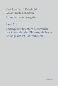 Produktbild: Beytra&uml;ge zur leichtern Uebersicht des Zustandes der Philosophie beym Anfange des 19. Jahrhunderts