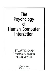 Produktbild: The Psychology of Human-Computer Interaction