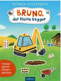 Produktbild: Mitmach-Stickerbuch &ndash; Bruno, der kleine Bagger
