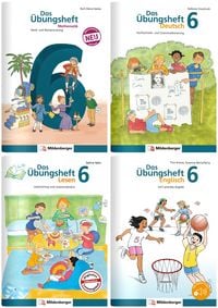 Produktbild: Sicher ins 7. Schuljahr &ndash; Paket: Rechnen &ndash; Schreiben &ndash; Lesen &ndash; Grammatik &ndash; Englisch, bestehend aus den Einzeltiteln: 6504-541, 6401-70, 6401-72, 1904-41