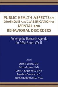 Produktbild: Public Health Aspects of Diagnosis and Classification of Mental and Behavioral Disorders