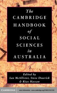 Produktbild: Cambridge Handbook of Social Sciences in Australia