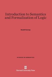 Produktbild: Introduction to Semantics and Formalization of Logic