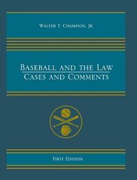 Produktbild: Baseball and the Law