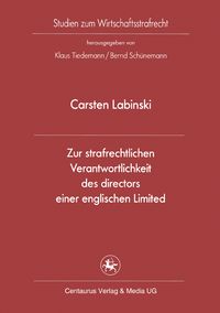 Produktbild: Zur strafrechtlichen Verantwortlichkeit des directors einer englischen Limited