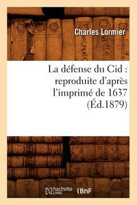 Produktbild: La d&eacute;fense du Cid