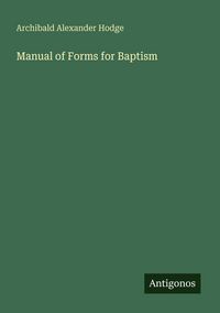 Produktbild: Manual of Forms for Baptism