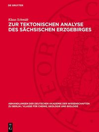Produktbild: Zur tektonischen Analyse des s&auml;chsischen Erzgebirges
