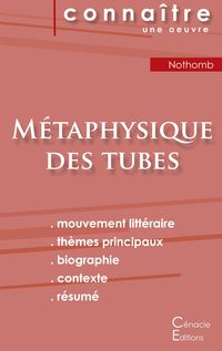 Bild vom Artikel Fiche de lecture Métaphysique des tubes de Amélie Nothomb (Analyse littéraire de référence et résumé complet) vom Autor Amélie Nothomb