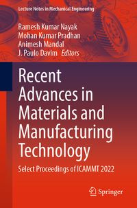 Produktbild: Recent Advances in Materials and Manufacturing Technology