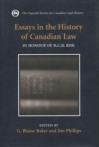 Produktbild: Essays in the History of Canadian Law, Volume VIII
