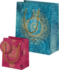 Bild vom Artikel Der Zauber Indiens Geschenktüten-Set Motiv Blaues Ornament vom Autor 
