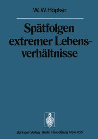 Produktbild: Sp&auml;tfolgen extremer Lebensverh&auml;ltnisse