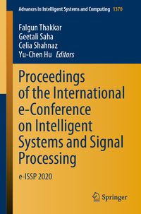 Produktbild: Proceedings of the International e-Conference on Intelligent Systems and Signal Processing