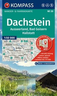 Produktbild: KOMPASS Wanderkarte 20 Dachstein, Ausseerland, Bad Goisern, Hallstatt 1:50.000