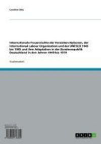 Produktbild: Frauenrechte. Internationale Konventionen und &Uuml;bereinkommen und ihre Adaption in Deutschland von 1949 bis 1974
