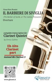 Produktbild: Eb alto Clarinet (instead Bb3) part of "Il Barbiere di Siviglia" for Clarinet Quintet
