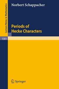 Produktbild: Periods of Hecke Characters