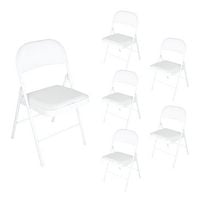 Produktbild: HTI-Living Klappstuhl Wedigo PVC Wei&szlig; 6er Set Klappstuhl Wedigo PVC Wei&szlig; 6er Set
