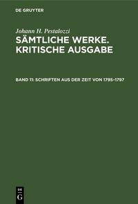 Produktbild: Schriften aus der Zeit von 1795-1797