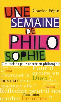 Produktbild: Une semaine de philosophie
