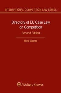 Produktbild: Directory of EU Case Law on Competition,
