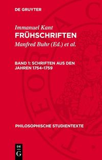 Produktbild: Schriften aus den Jahren 1754-1759
