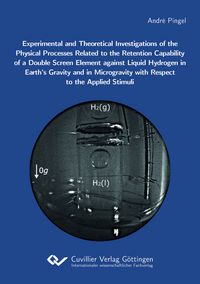 Produktbild: Experimental and Theoretical Investigations of the Physical Processes Related to the Retention Capability of a Double Screen Element against Liquid Hydrogen in Earth's Gravity and in Microgravity with Respect to the Applied Stimuli