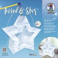 Produktbild: URSUS Laternenzeit / Home Decoration Twinkle Star Schnee, Stern Bastel-Set als Laterne oder Deko-Licht