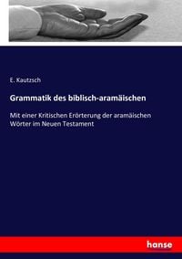 Produktbild: Grammatik des biblisch-aram&auml;ischen