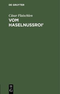 Produktbild: Vom Haselnussroi'