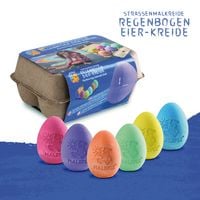 Produktbild: Stra&szlig;enmalkreide Eier "Eierkarton" mit 6 Kreiden in Eierform