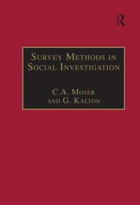 Produktbild: Survey Methods in Social Investigation