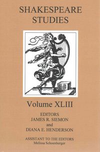 Produktbild: Shakespeare Studies, Volume 43