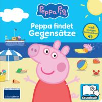 Produktbild: Peppa Pig - Peppa findet Gegens&auml;tze - Pappbilderbuch mit 6 integrierten Sounds - Soundbuch f&uuml;r Kinder ab 18 Monaten - Peppa Wutz