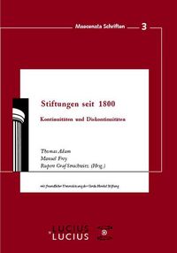 Produktbild: Stiftungen seit 1800