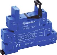 Produktbild: Finder 93.02.7.024 Relaissockel mit LED, mit EMV-Entst&ouml;rbeschaltung Finder 41.52, Finder 41.61 1 St.