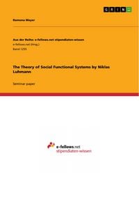 Produktbild: The Theory of Social Functional Systems by Niklas Luhmann