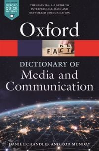 Produktbild: A Dictionary of Media and Communication