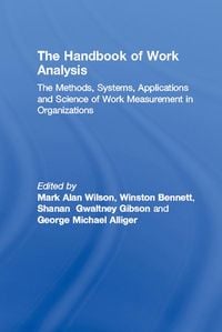 Produktbild: The Handbook of Work Analysis