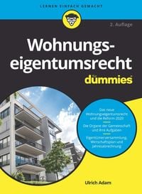 Bild vom Artikel Wohnungseigentumsrecht für Dummies vom Autor Ulrich Adam