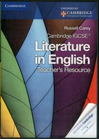 Produktbild: Carey, R: Cambridge IGCSE Literature in English Teacher's Re