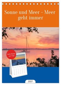 Produktbild: Tischplaner 2027 - Sonne und Meer - Meer geht immer (A5 Tischkalender zum Aufstellen) CALVENDO